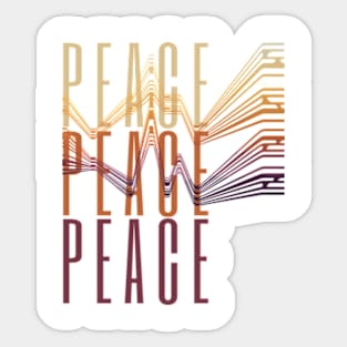 Peace and Growth mindset, productivity Sticker